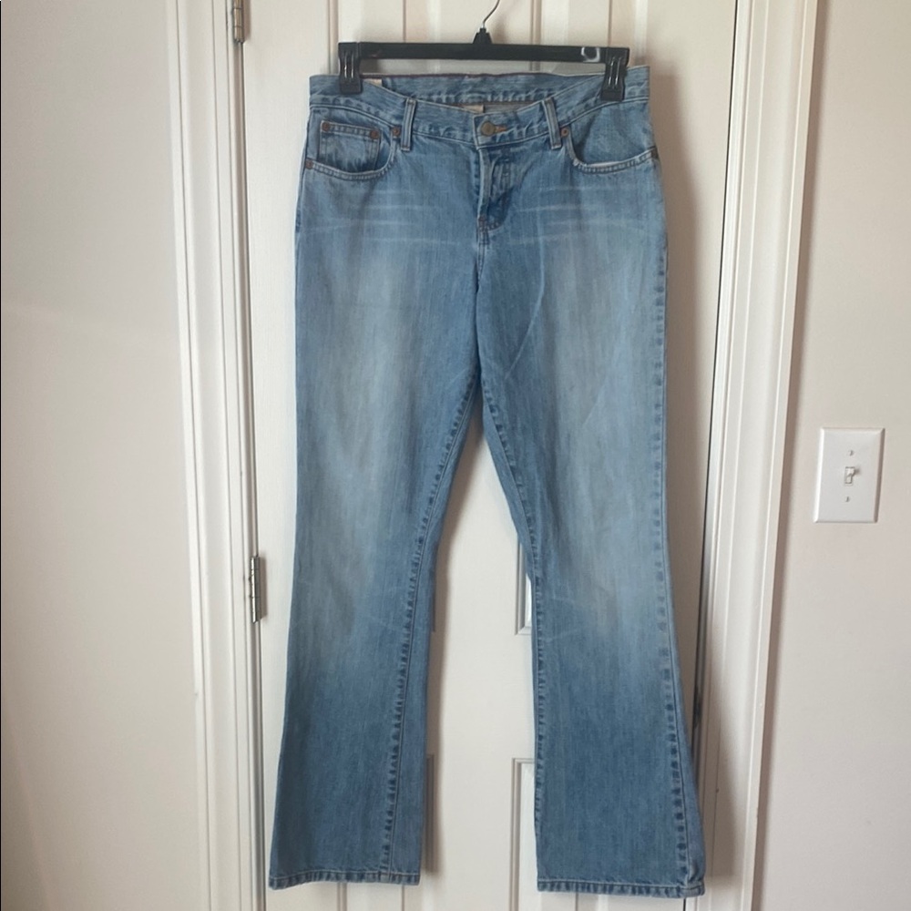 Abercrombie & Fitch Blue Flare Wide Leg Jeans
